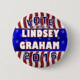 Lindseyグラハムの大統領2016年の選挙の共和党員 缶バッジ