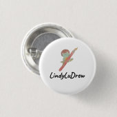 LinduLuDrewロゴボタン 缶バッジ (正面&裏面)