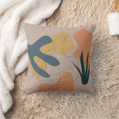 Lineスケッチ・オブ・ウーマンBoho Artwork女性姿 クッション (ブランケット)