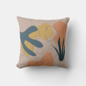 Lineスケッチ・オブ・ウーマンBoho Artwork女性姿 クッション (正面)