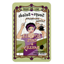 Line_A_4x6冷蔵庫磁石を描画する マグネット