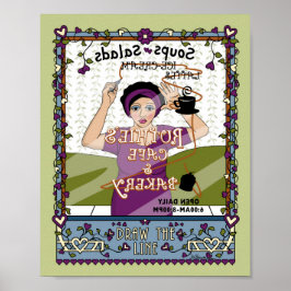 Line_A_8x10ポスターの描画 ポスター