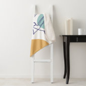 line art drawing poster of woman drinking coffee   シェルパブランケット (インサイチュ)