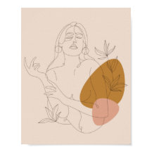 Line art minimaliste. Style Boho.
