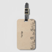  Line Art on Kraft Paper  ラゲッジタグ (正面縦)