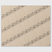  Line Art on Kraft Paper  ラッピングペーパー (フラット)