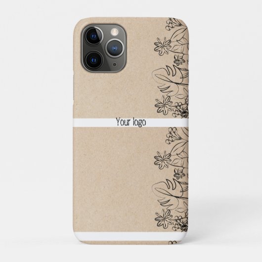 Line Art on Kraft Paper Case-Mate iPhoneケース (裏)