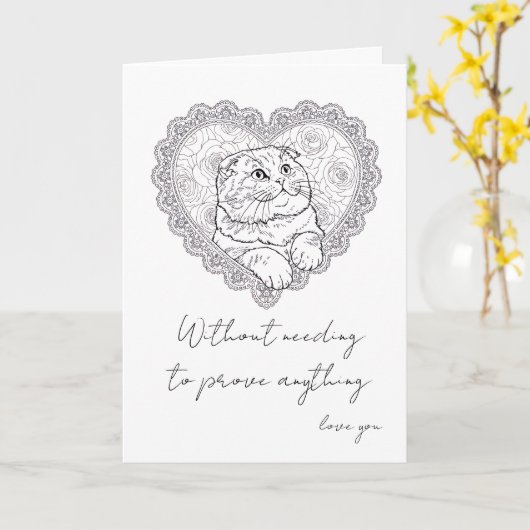 Line Art Ritual Collection - カード (黄色い花)