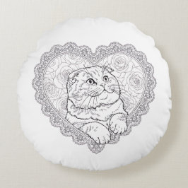 Line Art Ritual Collection  - ラウンドクッション