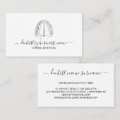 Line Art Tooth Whitening Dental Clinic 名刺 (正面/裏面)