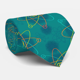 Line Atomic Structure Science ネクタイ