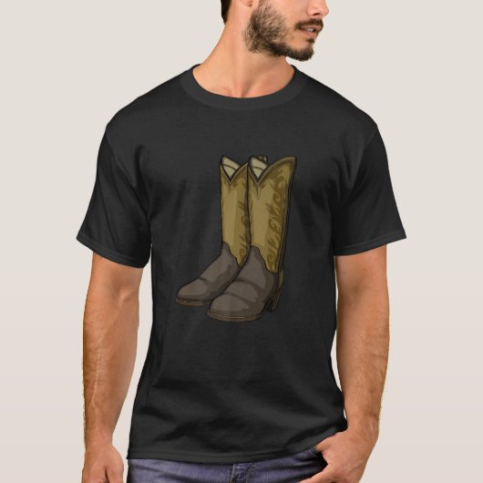 Line Dance Addict Shoes  Men Classy Boots  2 Tシャツ (正面)