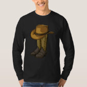 Line Dance Addict Shoes  Men Classy Boots 3 Tシャツ (正面)