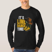 Line Dance Western Country Boots Hat It's Line Dan Tシャツ (正面)