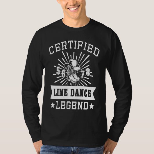 Line Dancer Western Country Legend Line Dance Tシャツ (正面)