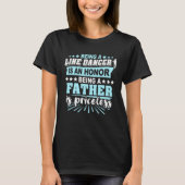 Line Dancing Father Line Dancer Line Dance Tシャツ (正面)