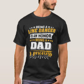 Line Dancing Father Line Dancer Line Dance Tシャツ (正面)