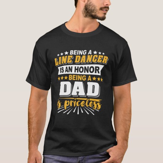 Line Dancing Father Line Dancer Line Dance Tシャツ (正面)