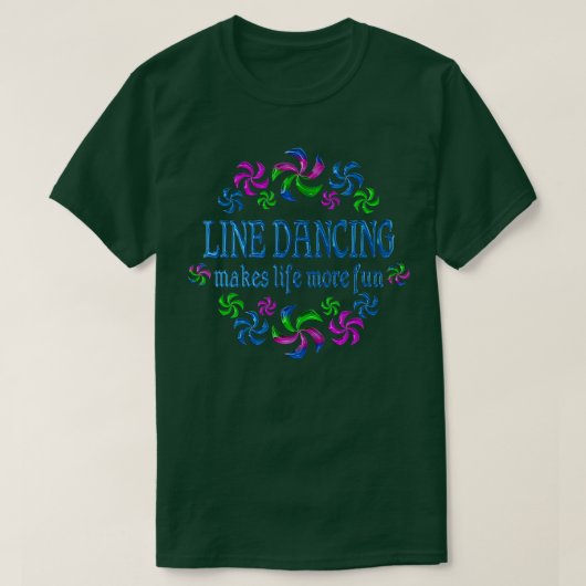 Line Dancing Fun  Tシャツ (デザイン正面)