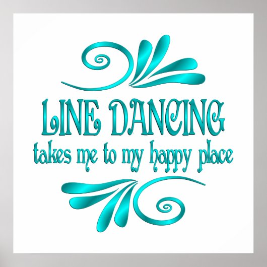 Line Dancing Happy Place ポスター (正面)
