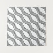 Line diagonal stripe angular タペストリー (正面(横))