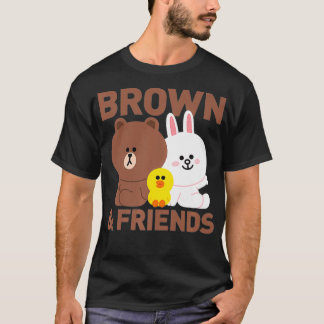 Line Friends Brown & Friends Trio Premium Tシャツ