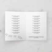 Line Grand Piano Music Recital Program Invitation 招待状 (内部)