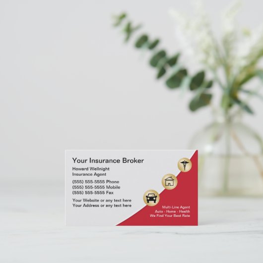 Line Insurance Broker数々の名刺 名刺 (スタンド正面)