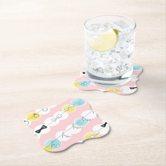 Line Line Ribbon Shoes! ペーパーコースター (インサイチュ)