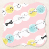 Line Line Ribbon Shoes! ペーパーコースター (正面)