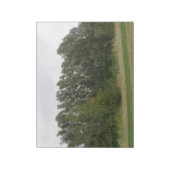 Line of Leanning Trees Landscape Notepad ノートパッド (回転)