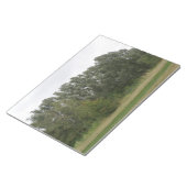 Line of Leanning Trees Landscape Notepad ノートパッド (アングル)