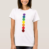 line of rainbow circle chakra tシャツ (正面)