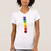 line of rainbow circle chakra tシャツ (正面)
