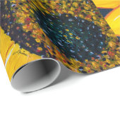 LineAのヒマワリ ラッピングペーパー (ロールコーナー)