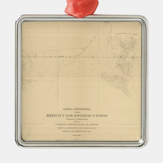 Linea Divisoria Entreメキシコ3 メタルオーナメント (正面)