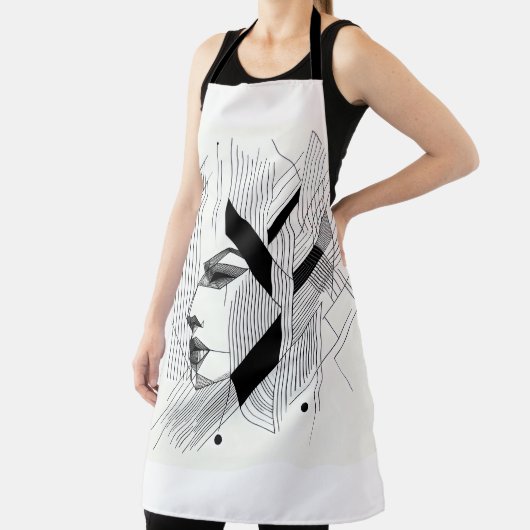 Linear Abstract Portrait エプロン (インサイチュ)