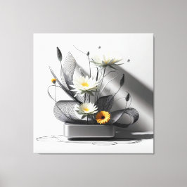 Linear Bloom in Metal キャンバスプリント