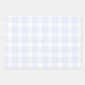Linear Blue Lines And Stripes Pattern Papers ラッピングペーパーシート (正面3)