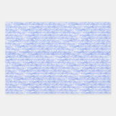 Linear Blue Lines And Stripes Pattern Papers ラッピングペーパーシート (正面)