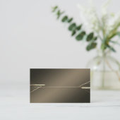 Linear Gold Business Card Template 名刺 (スタンド正面)