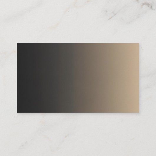 Linear Gold Business Card Template 名刺 (裏面)