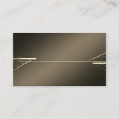 Linear Gold Business Card Template 名刺 (正面)