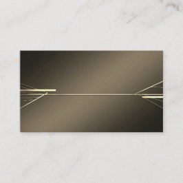 Linear Gold Business Card Template 名刺