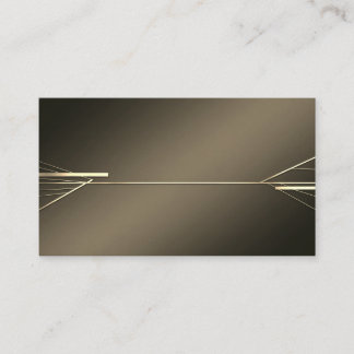 Linear Gold Business Card Template 名刺