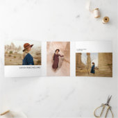 Linear Graduate 数々の Photo Three Fold発表 三つ折り案内状 (内部)