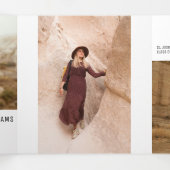 Linear Graduate 数々の Photo Three Fold発表 三つ折り案内状 (内部中)