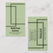 Linear Lines Business Card、Sage 名刺 (正面/裏面)