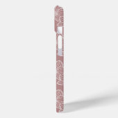 Linear Orchid | Elegant Botanical Dusty Pink Case-Mate iPhoneケース (裏面 / 左)