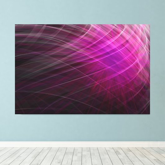 Linear Pattern Purple - Canvas Print キャンバスプリント (インサイチュ (ウッドフロア))